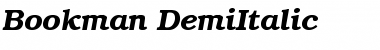 Download Bookman-DemiItalic Font
