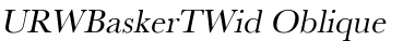 URWBaskerTWid Font