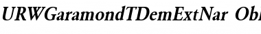 URWGaramondTDemExtNar Font