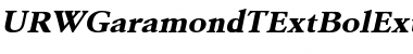 URWGaramondTExtBolExtWid Oblique Font