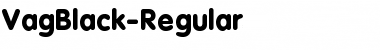 VagBlack Regular Font
