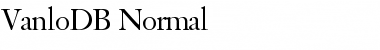 VanloDB Normal Font