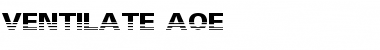 Ventilate AOE Regular Font