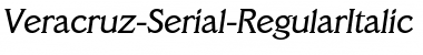 Veracruz-Serial DB RegularItalic Font