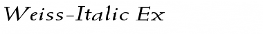 Weiss-Italic Ex Regular Font