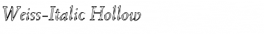 Weiss-Italic Hollow Regular Font