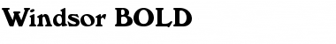 Windsor BOLD Font