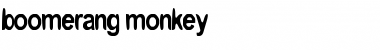 boomerang monkey Font