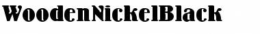 WoodenNickelBlack Font