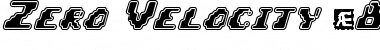 Zero Velocity (BRK) Regular Font