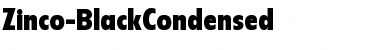 Zinco-BlackCondensed Regular Font