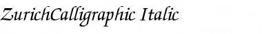 ZurichCalligraphic Italic Font