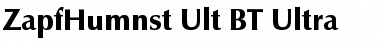 ZapfHumnst Ult BT Ultra Font