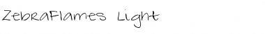 ZebraFlames Light Font