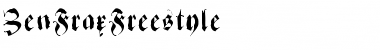 ZenFraxFreestyle Font