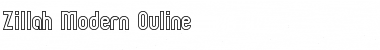 Download Zillah Modern Ouline Font