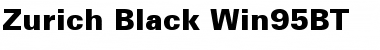Zurich Blk Win95BT Black Font