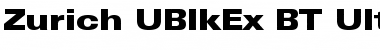 Zurich UBlkEx BT Ultra Black Font