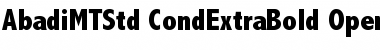 Abadi MT Std Cond Extra Bold Font