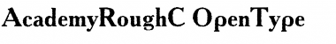 AcademyRoughC Regular Font