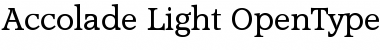 Accolade-Light Regular Font