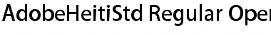 Adobe Heiti Std Font