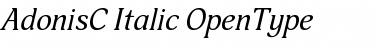 AdonisC Italic Font