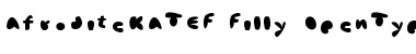 AfroditeKATEF Filly Font