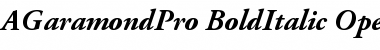 Adobe Garamond Pro Bold Italic
