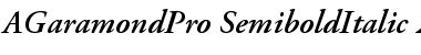 Adobe Garamond Pro Semibold Italic