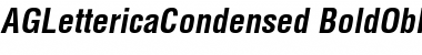 AGLettericaCondensed BoldOblique Font