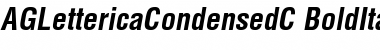 AGLettericaCondensedC Bold Italic