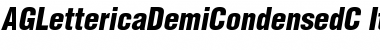AGLettericaDemiCondensedC Italic