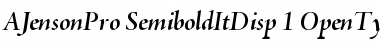 Adobe Jenson Pro Semibold Italic Display
