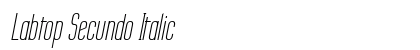 Labtop Secundo Italic font free download