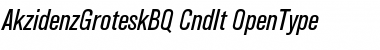 Akzidenz-Grotesk BQ Condensed Italic Font