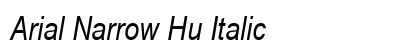 Arial Narrow Hu Italic