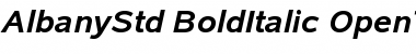 Albany Std Bold Italic Font