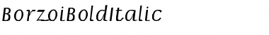 BorzoiBoldItalic Font