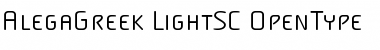 AlegaGreek-LightSC Regular Font