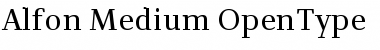 Alfon MD Medium Font