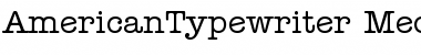 ITC American Typewriter Font