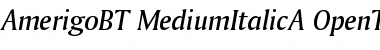 Bitstream Amerigo Medium Italic