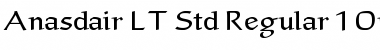 Anasdair LT Std Regular Font