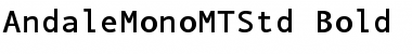 Andale Mono MT Std Bold Font
