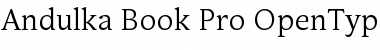 Andulka Book Pro Regular Font