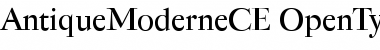 Antique Moderne CE Regular Font