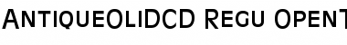 Antique Olive DC D Regular Font