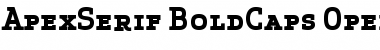 Apex Serif Bold Caps Regular Font