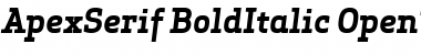 Download Apex Serif Bold Italic Font